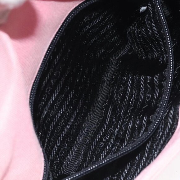 PRADA Shoulder Bag Canvas Pink Silver Auth 127866 - Picture 13 of 16